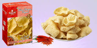 Ganesh Rice Crispy Red Chilli Papad 150 g