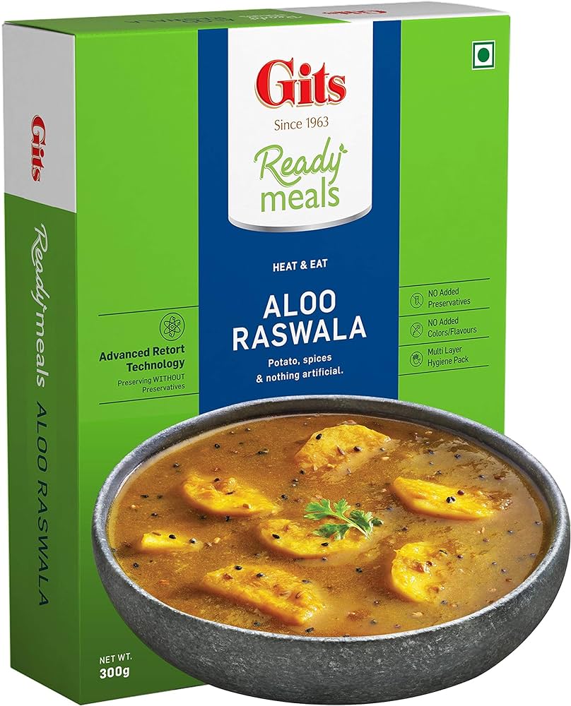 Gits Ready meals Heat & Eat Aloo Raswala 300 g (Ready to Eat)